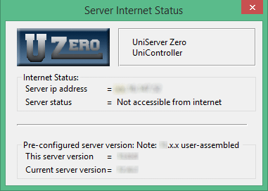 Server Internet status